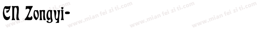 CN Zongyi字体转换